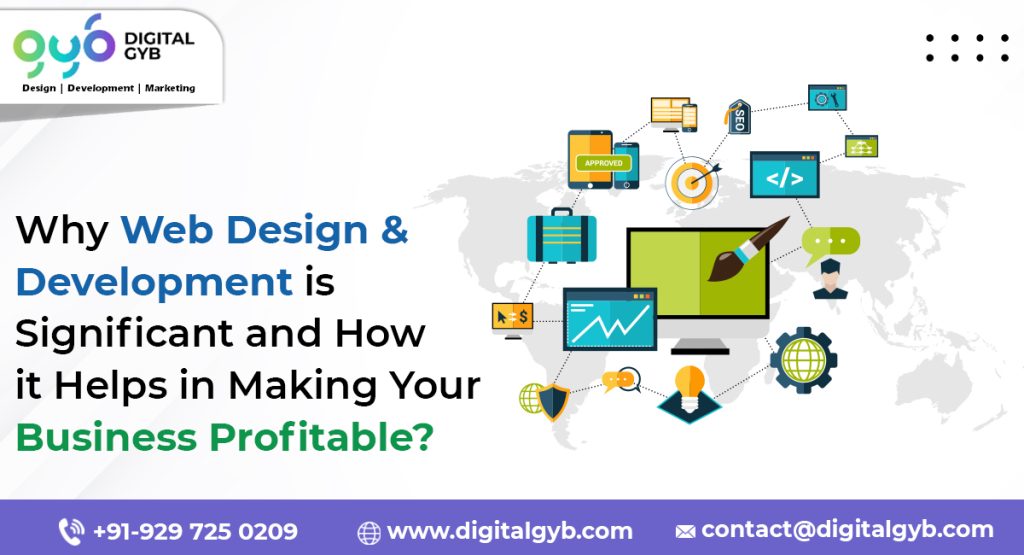 Why Web design and development is Significant and How it Helps in Making your Business Profitable?